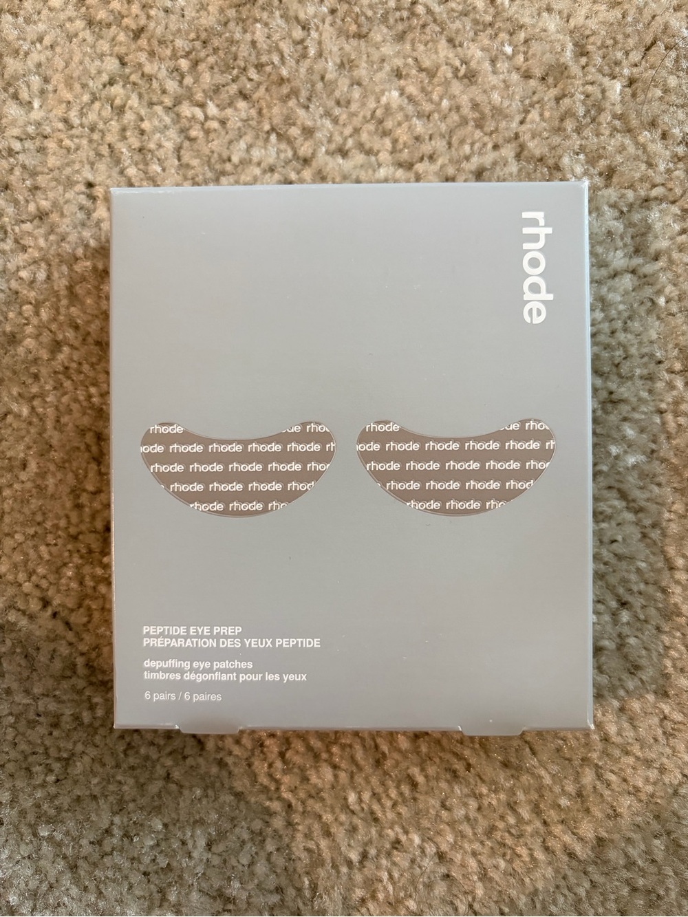 RHODE Peptide Eye Prep Depuffing Patches - 6pk NWT